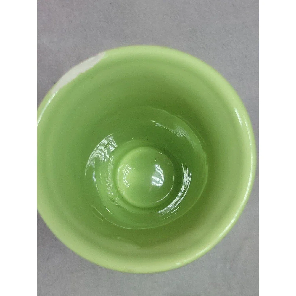 FTD Mint Vintage Lime Green Numbered Collectible Elegant Home Decor Vase